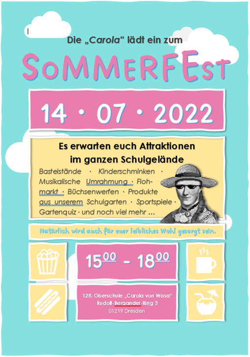 Plakat Sommerfest 128os