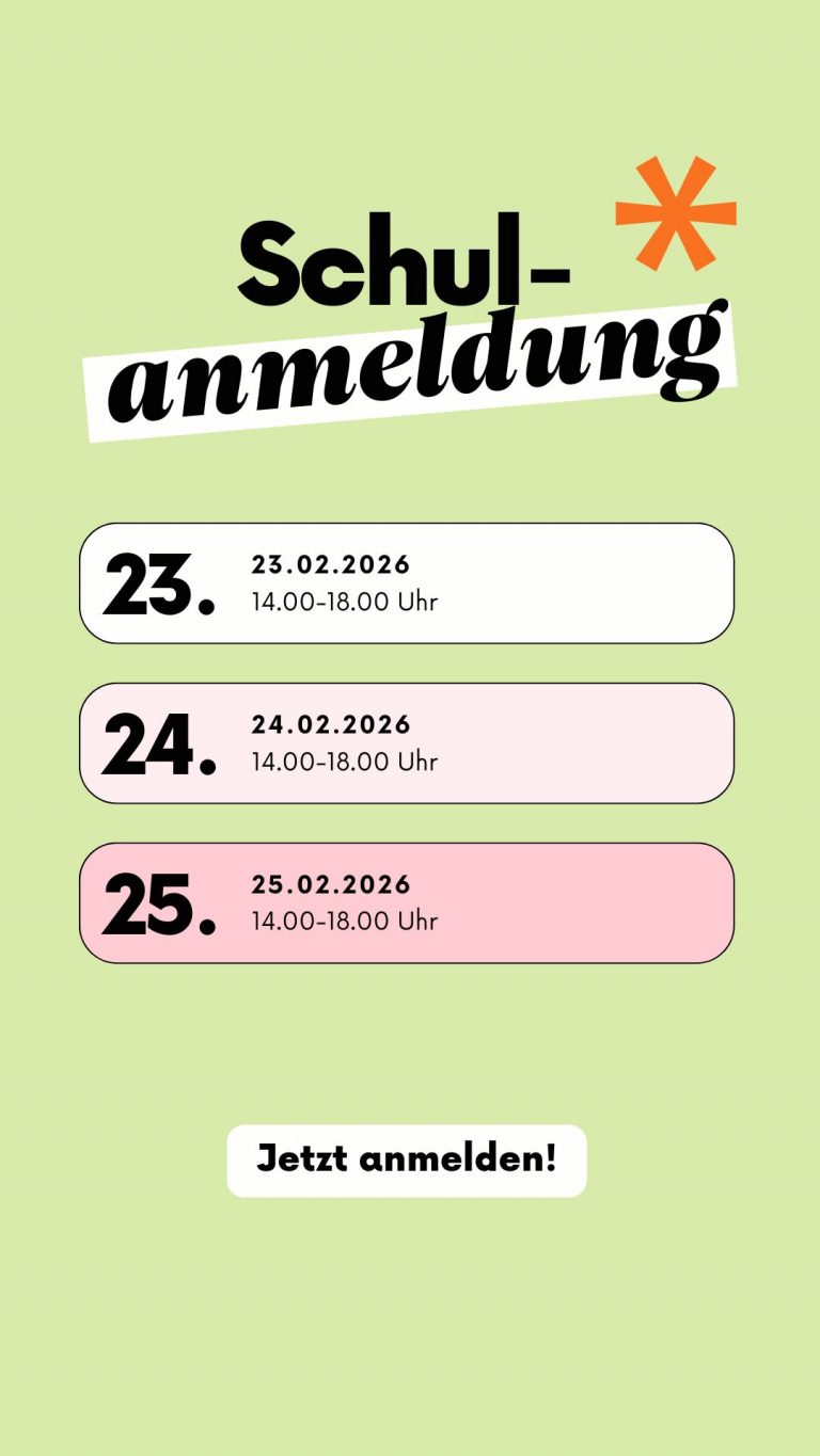 Schulanmeldungen 23.-25.02.2026